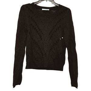Sandro Eyelet Viscose Knit Pullover S8467E SIZE 1